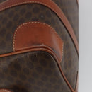 CELINE Macadam Canvas Hand Bag PVC Leather Brown Gold Auth ka3635-16