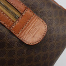 CELINE Macadam Canvas Hand Bag PVC Leather Brown Gold Auth ka3635-12