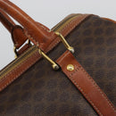 CELINE Macadam Canvas Hand Bag PVC Leather Brown Gold Auth ka3635-10