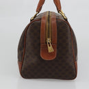 CELINE Macadam Canvas Hand Bag PVC Leather Brown Gold Auth ka3635-3
