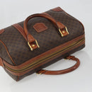CELINE Macadam Canvas Hand Bag PVC Leather Brown Gold Auth ka3635-6