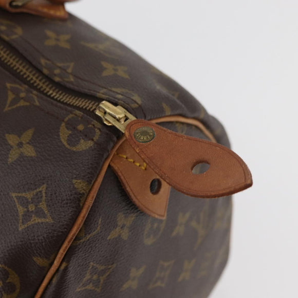 LOUIS VUITTON Monogram Speedy 35 Hand Bag M41524 LV Auth ka3636A