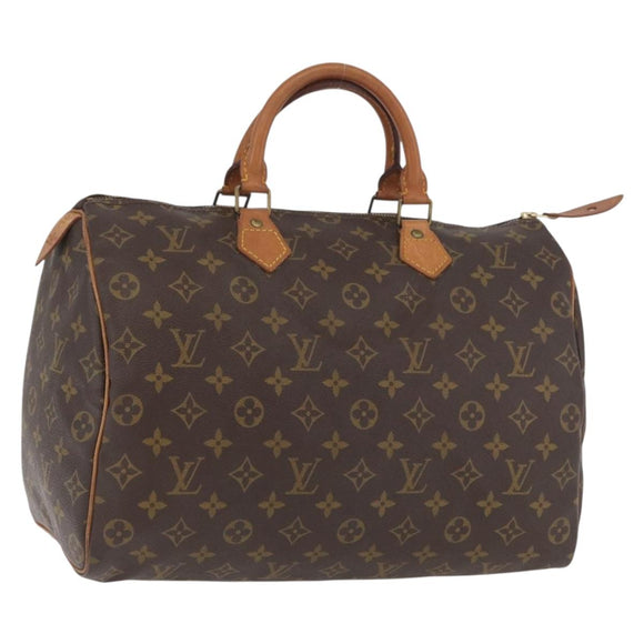 LOUIS VUITTON Monogram Speedy 35 Hand Bag M41524 LV Auth ka3636A