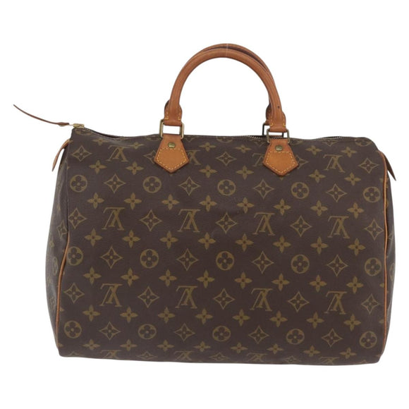 LOUIS VUITTON Monogram Speedy 35 Hand Bag M41524 LV Auth ka3636A
