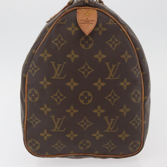 LOUIS VUITTON Monogram Speedy 35 Hand Bag M41524 LV Auth ka3636A