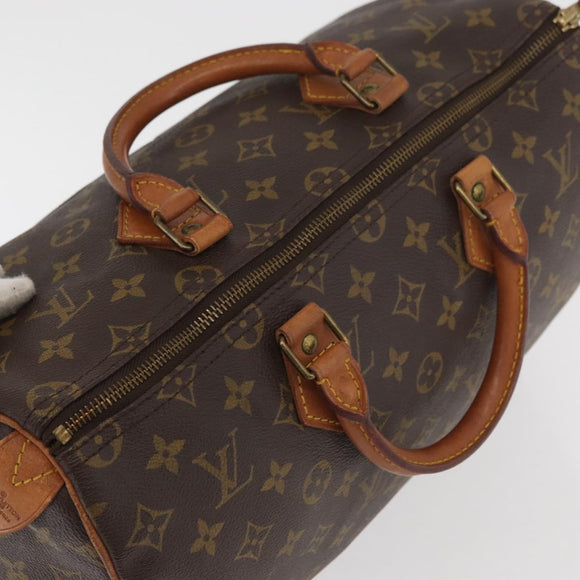LOUIS VUITTON Monogram Speedy 35 Hand Bag M41524 LV Auth ka3636A