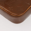 LOUIS VUITTON Monogram Vernis Christie PM Shoulder Bag Bronze M91111 Auth ka3637-17