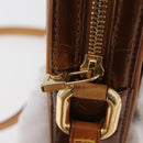 LOUIS VUITTON Monogram Vernis Christie PM Shoulder Bag Bronze M91111 Auth ka3637-18