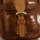 LOUIS VUITTON Monogram Vernis Christie PM Shoulder Bag Bronze M91111 Auth ka3637-19
