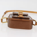 LOUIS VUITTON Monogram Vernis Christie PM Shoulder Bag Bronze M91111 Auth ka3637-5