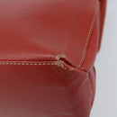 LOEWE Velazquez Hand Bag Leather 2way Orange Gold Auth ka3639-16