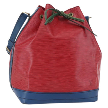 LOUIS VUITTON Epi Tricolor Noe Shoulder Bag Blue Red Green M44082 LV Auth ka364