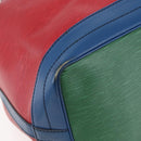 LOUIS VUITTON Epi Tricolor Noe Shoulder Bag Blue Red Green M44082 LV Auth ka364-14