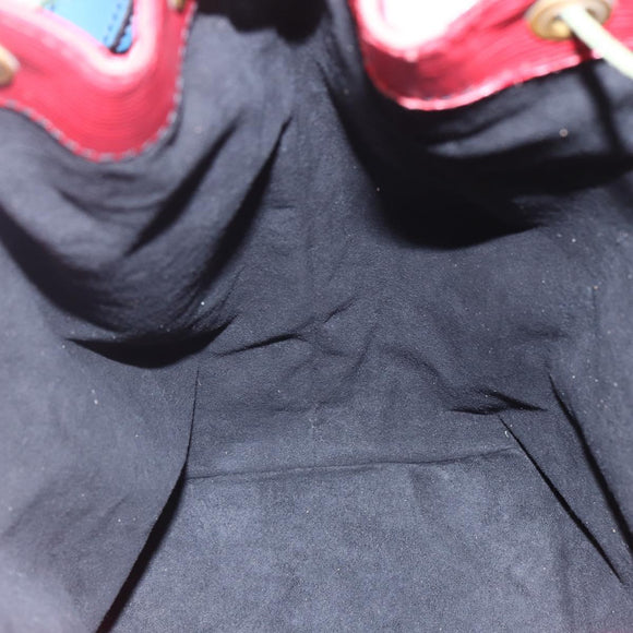 LOUIS VUITTON Epi Tricolor Noe Shoulder Bag Blue Red Green M44082 LV Auth ka364