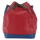 LOUIS VUITTON Epi Tricolor Noe Shoulder Bag Blue Red Green M44082 LV Auth ka364-13