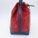 LOUIS VUITTON Epi Tricolor Noe Shoulder Bag Blue Red Green M44082 LV Auth ka364-3