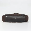 GUCCI GG Canvas Web Sherry Line Bag Nylon Outlet Brown Silver 293592 Auth ka3641-9