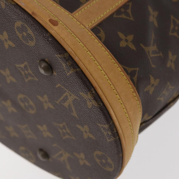 LOUIS VUITTON Monogram Bucket GM Shoulder Bag M42236 LV Auth ka3643