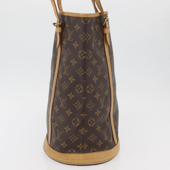 LOUIS VUITTON Monogram Bucket GM Shoulder Bag M42236 LV Auth ka3643