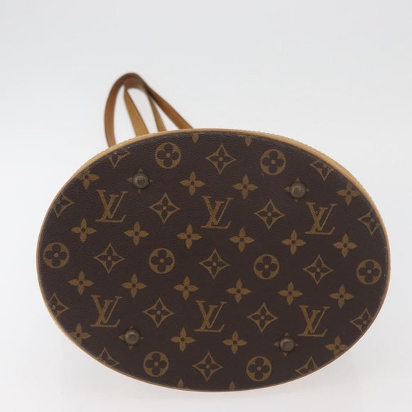 LOUIS VUITTON Monogram Bucket GM Shoulder Bag M42236 LV Auth ka3643