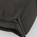 HERMES Her Line Tote MM Tasche Canvas Grau Silber Auth ka3644-14