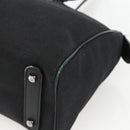 Salvatore Ferragamo Shoulder Bag Canvas Black Silver Auth ka3648-10