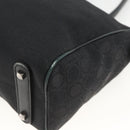 Salvatore Ferragamo Shoulder Bag Canvas Black Silver Auth ka3648-12