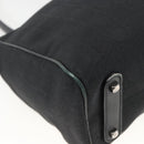Salvatore Ferragamo Shoulder Bag Canvas Black Silver Auth ka3648-13