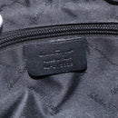Salvatore Ferragamo Shoulder Bag Canvas Black Silver Auth ka3648-15