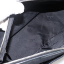 Salvatore Ferragamo Shoulder Bag Canvas Black Silver Auth ka3648-16