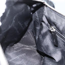 Salvatore Ferragamo Shoulder Bag Canvas Black Silver Auth ka3648-18