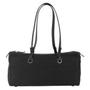 Salvatore Ferragamo Shoulder Bag Canvas Black Silver Auth ka3648-2