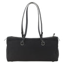 Salvatore Ferragamo Shoulder Bag Canvas Black Silver Auth ka3648-3