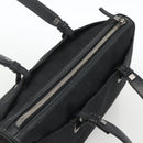 Salvatore Ferragamo Shoulder Bag Canvas Black Silver Auth ka3648-6