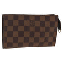 LOUIS VUITTON Damier Ebene Marais Pouch LV Auth ka3649-1