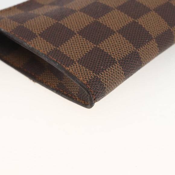 LOUIS VUITTON Damier Ebene Marais Pouch LV Auth ka3649