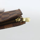 LOUIS VUITTON Damier Ebene Marais Pouch LV Auth ka3649-8