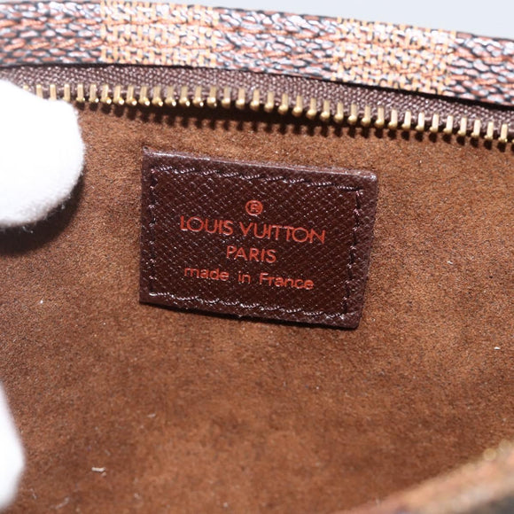 LOUIS VUITTON Damier Ebene Marais Pouch LV Auth ka3649