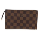 LOUIS VUITTON Damier Ebene Marais Pouch LV Auth ka3649-2
