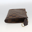 LOUIS VUITTON Damier Ebene Marais Pouch LV Auth ka3649-4