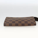 LOUIS VUITTON Damier Ebene Marais Pouch LV Auth ka3649-6