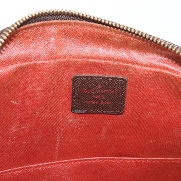LOUIS VUITTON Damier Ebene Trousse Toilette 25 Clutch Bag N47624 LV Auth ka3656