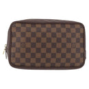 LOUIS VUITTON Damier Ebene Trousse Toilette 25 Clutch Bag N47624 LV Auth ka3656-13