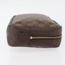 LOUIS VUITTON Damier Ebene Trousse Toilette 25 Clutch Bag N47624 LV Auth ka3656-3