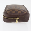 LOUIS VUITTON Damier Ebene Trousse Toilette 25 Clutch Bag N47624 LV Auth ka3656-4