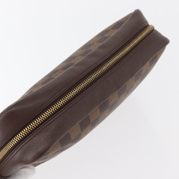 LOUIS VUITTON Damier Ebene Trousse Toilette 25 Clutch Bag N47624 LV Auth ka3656