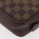 LOUIS VUITTON Damier Ebene Trousse Toilette 25 Clutch Bag N47624 LV Auth ka3656-14