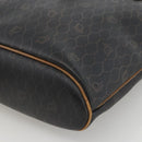 Christian Dior Honeycomb Canvas Tote Bag PVC Black Gold Auth ka3658-10