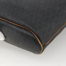 Christian Dior Honeycomb Canvas Tote Bag PVC Black Gold Auth ka3658-15