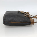 Christian Dior Honeycomb Canvas Tote Bag PVC Black Gold Auth ka3658-4